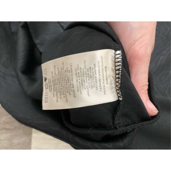 Betsey Johnson Performance Black Animal Print Sweatshirt Womens Size Large - Picture 5 of 6